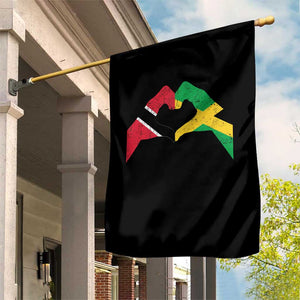 Trinidad and Tobago Jamaican Garden Flag Two Flags One Heart TS10 Print Your Wear