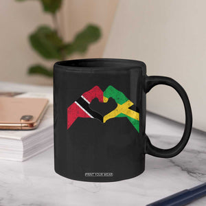 Trinidad and Tobago Jamaican Coffee Mug Two Flags One Heart TS10 Print Your Wear