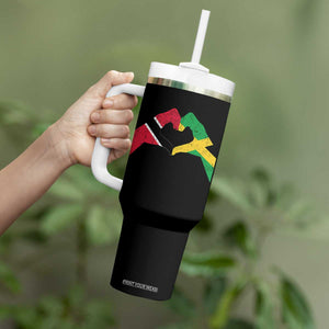 Trinidad and Tobago Jamaican Tumbler With Handle Two Flags One Heart TS10 Print Your Wear