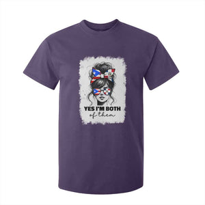 Dominican Puerto Rican Woman T Shirt For Kid Yes Im Both Of Them TS10 Purple Print Your Wear