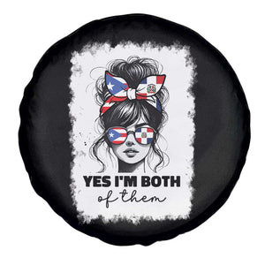 Dominican Puerto Rican Woman Spare Tire Cover Yes Im Both Of Them TS10 Print Your Wear