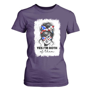 Dominican Puerto Rican Woman T Shirt For Women Yes Im Both Of Them TS10 Purple Print Your Wear