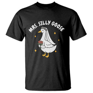 Mrs. Silly Goose Bride T Shirt Funny Goose Lovers Bride To Be TS10 Black Print Your Wear