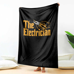 The Electrician Throw Blanket Vintage Wire Stripper Pliers Graphic