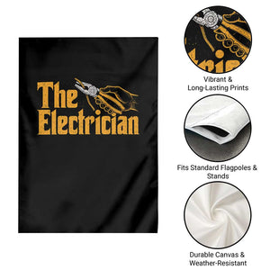 The Electrician Garden Flag Vintage Wire Stripper Pliers Graphic