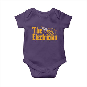 The Electrician Baby Onesie Vintage Wire Stripper Pliers Graphic