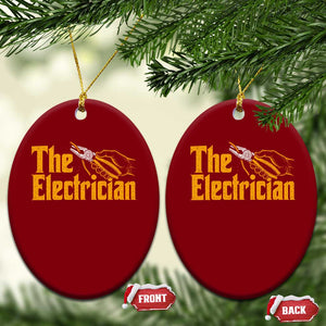 The Electrician Ceramic Ornament Vintage Wire Stripper Pliers Graphic