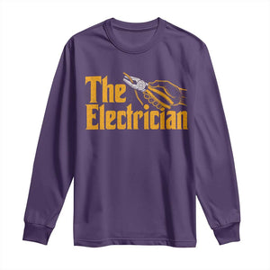 The Electrician Long Sleeve Shirt Vintage Wire Stripper Pliers Graphic