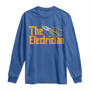 The Electrician Long Sleeve Shirt Vintage Wire Stripper Pliers Graphic