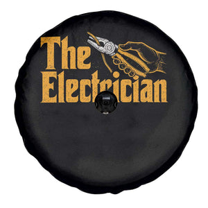 The Electrician Spare Tire Cover Vintage Wire Stripper Pliers Graphic