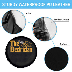 The Electrician Spare Tire Cover Vintage Wire Stripper Pliers Graphic