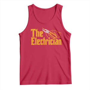 The Electrician Tank Top Vintage Wire Stripper Pliers Graphic