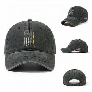 Electrician US Flag Washed Cotton Baseball Cap Tools for Electricians Skull Lightning Graphic