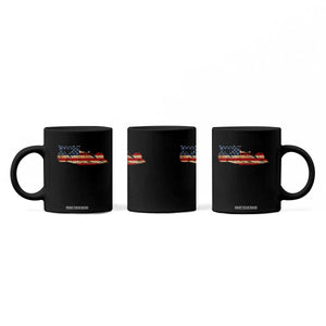 Racing Car Coffee Mug Retro Style Vintage American Flag TS10 Print Your Wear