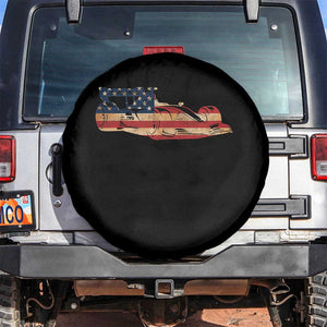 Racing Car Spare Tire Cover Retro Style Vintage American Flag TS10 No hole Black Print Your Wear