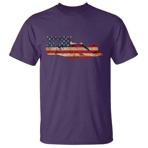 Racing Car T Shirt Retro Style Vintage American Flag TS10 Purple Print Your Wear
