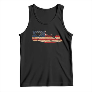 Racing Car Tank Top Retro Style Vintage American Flag TS10 Black Print Your Wear