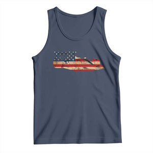 Racing Car Tank Top Retro Style Vintage American Flag TS10 Navy Print Your Wear