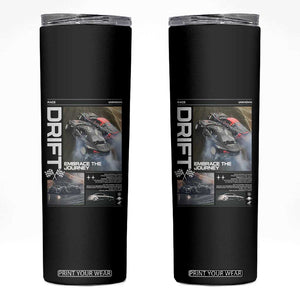 Vintage Japanese Drift Race Car Skinny Tumbler Cool Retro Vintage JDM Tokyo Japan Drifting TS10 Black Print Your Wear
