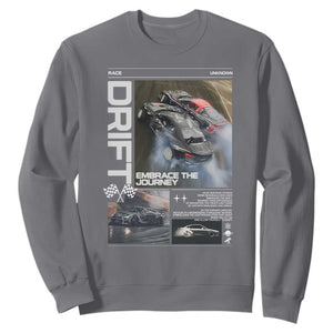 Vintage Japanese Drift Race Car Sweatshirt Cool Retro Vintage JDM Tokyo Japan Drifting TS10 Charcoal Print Your Wear