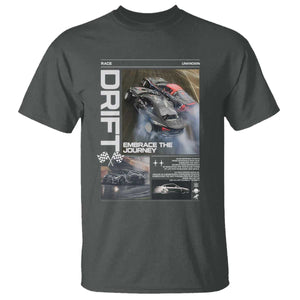 Vintage Japanese Drift Race Car T Shirt Cool Retro Vintage JDM Tokyo Japan Drifting TS10 Dark Heather Print Your Wear