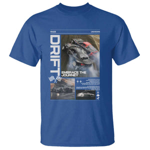 Vintage Japanese Drift Race Car T Shirt Cool Retro Vintage JDM Tokyo Japan Drifting TS10 Royal Blue Print Your Wear