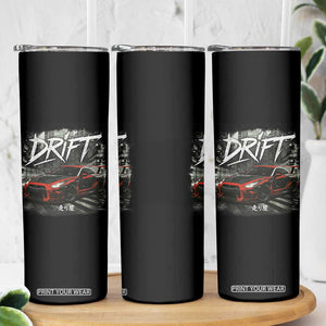 Vintage Japanese Drift Race Car Skinny Tumbler Retro Vintage JDM Tokyo Japan Drifting TS10 Print Your Wear