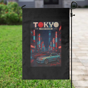 Distress JDM Tokyo Japan Drift Race Car Garden Flag Retro Vintage Japanese Graphic TS10 Print Your Wear