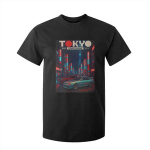 Distress JDM Tokyo Japan Drift Race Car T Shirt For Kid Retro Vintage Japanese Graphic TS10 Black Print Your Wear