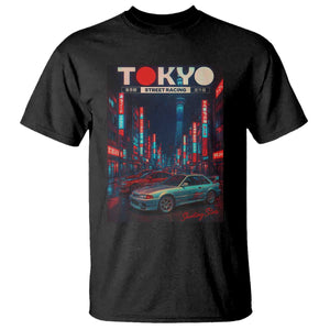 Distress JDM Tokyo Japan Drift Race Car T Shirt Retro Vintage Japanese Graphic TS10 Black Print Your Wear