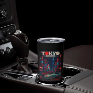 Distress JDM Tokyo Japan Drift Race Car Tumbler Cup Retro Vintage Japanese Graphic TS10 Print Your Wear