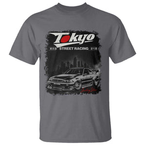 Retro JDM Drift Car T Shirt Japanese Tokyo Japan Drifting Race Car TS10 Charcoal Print Your Wear