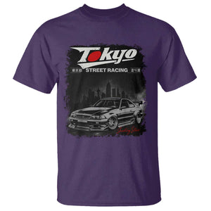 Retro JDM Drift Car T Shirt Japanese Tokyo Japan Drifting Race Car TS10 Purple Print Your Wear