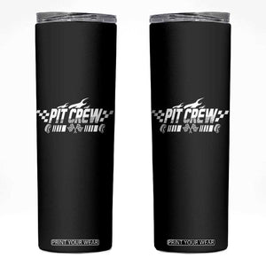 Pit Crew Skinny Tumbler Race Car Family Racing Birthday Hosting Parties TS10 Black Print Your Wear