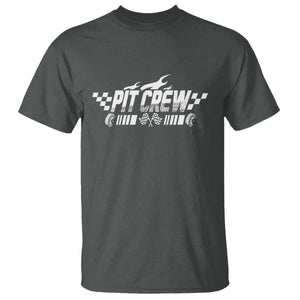 Pit Crew T Shirt Race Car Family Racing Birthday Hosting Parties TS10 Dark Heather Print Your Wear