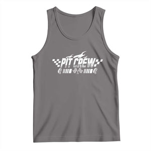 Pit Crew Tank Top Race Car Family Racing Birthday Hosting Parties TS10 Deep Heather Print Your Wear