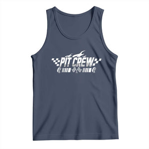 Pit Crew Tank Top Race Car Family Racing Birthday Hosting Parties TS10 Navy Print Your Wear
