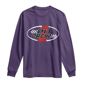 Pit Crew Long Sleeve Shirt Race Car Racing Birthday Hosting Parties TS10 Purple Print Your Wear
