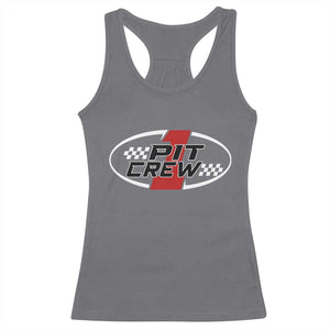 Pit Crew Racerback Tank Top Race Car Racing Birthday Hosting Parties TS10 Charcoal Print Your Wear