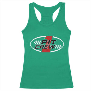 Pit Crew Racerback Tank Top Race Car Racing Birthday Hosting Parties TS10 Irish Green Print Your Wear