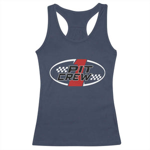 Pit Crew Racerback Tank Top Race Car Racing Birthday Hosting Parties TS10 Navy Print Your Wear
