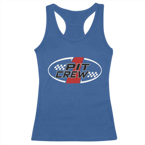 Pit Crew Racerback Tank Top Race Car Racing Birthday Hosting Parties TS10 Royal Blue Print Your Wear