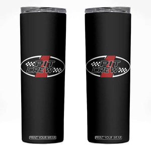 Pit Crew Skinny Tumbler Race Car Racing Birthday Hosting Parties TS10 Black Print Your Wear
