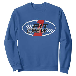 Pit Crew Sweatshirt Race Car Racing Birthday Hosting Parties TS10 Royal Blue Print Your Wear