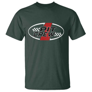 Pit Crew T Shirt Race Car Racing Birthday Hosting Parties TS10 Dark Forest Green Print Your Wear