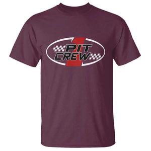 Pit Crew T Shirt Race Car Racing Birthday Hosting Parties TS10 Maroon Print Your Wear