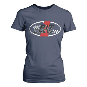 Pit Crew T Shirt For Women Race Car Racing Birthday Hosting Parties TS10 Navy Print Your Wear