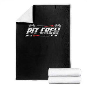 Pit Crew Throw Blanket Race Car Family Racing Birthday Parties TS10 Black Print Your Wear