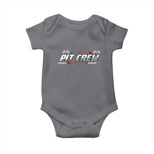 Pit Crew Baby Onesie Race Car Family Racing Birthday Parties TS10 Charcoal Print Your Wear