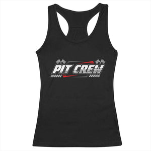 Pit Crew Racerback Tank Top Race Car Family Racing Birthday Parties TS10 Black Print Your Wear